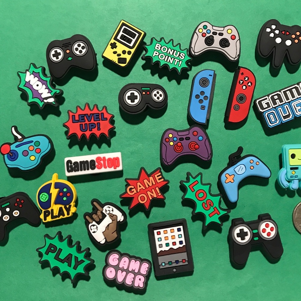 GAMER CROC CHARMS Jibbitz 25PCS